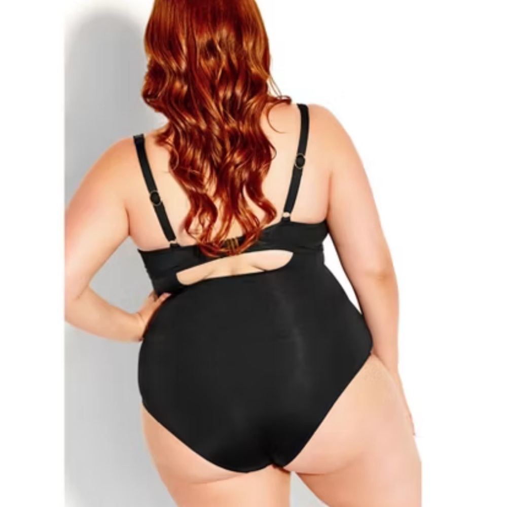City Chic Size S/16 Swimsuit NWT - Picture 2 of 14